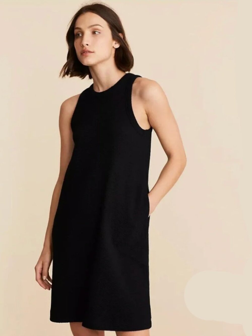 LOFT Lou & Grey Textured Halter Dress - Knit - Sz Large